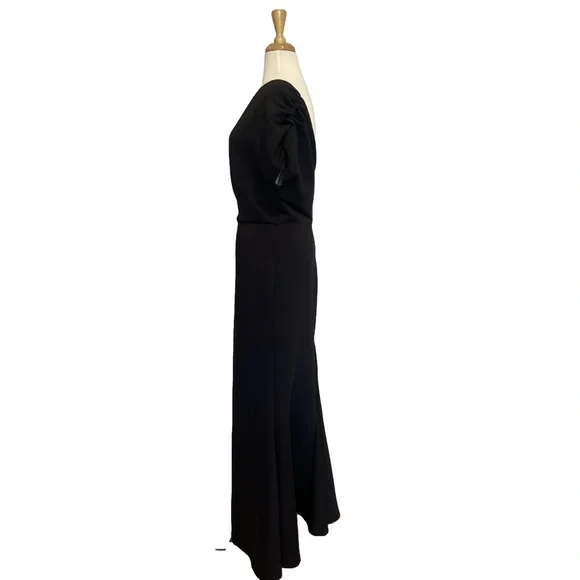Elegant Black Off-Shoulder Evening Gown
